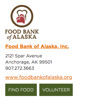 Food bank website logo