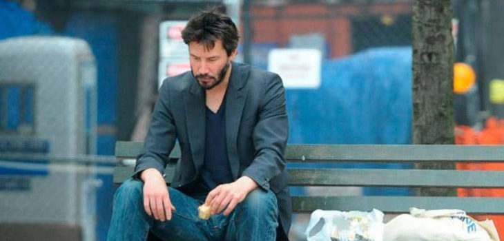 Keanu is sad